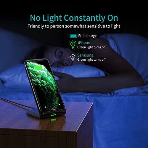 2Pack Cargador Inalámbrico Rápido,15W Certificación Qi Wireless Charger Indicador Adaptativo Inteligente Estación Stand para iPhone 16 15 14 13 12 11 Pro MAX Samsung Galaxy Google Xiaomi etc - imagen 8