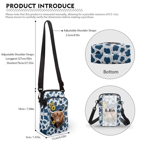 Image of Xpyiqun Small Crossbody Bag Women Phone Purses Sling Shoulder Handbag Cross Body Pouch Wallet Bags