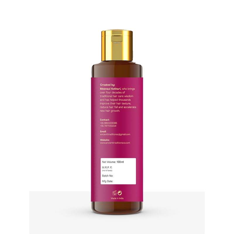 Image of Onion Hair Oil for Hair Growth & Hair Fall Control | Reduces Dandruff | Boosts Volume & Shine | Natural Ingredients | 100% Chemical & Paraben free | 100ml