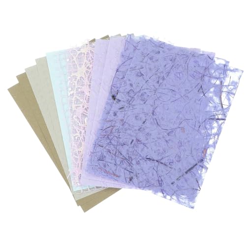 Papier texturé scrapbooking haut de gamme | Assortiment de tissus et papier spécial maille uxcell