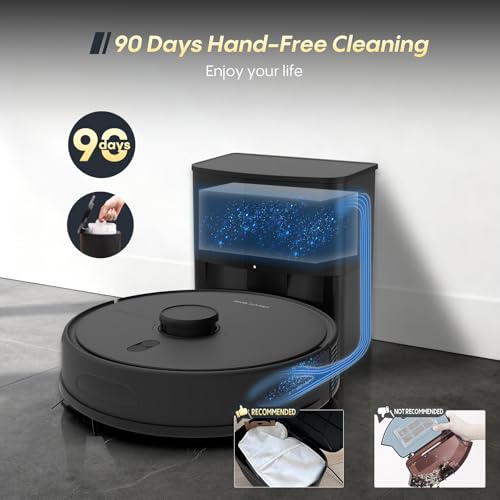 Robot Vacuum and Mop Combo with Self-Empty Base