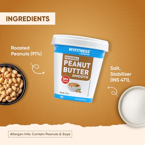 Image of MYFITNESS Original Peanut Butter Crunchy 510 g (pack of 2)