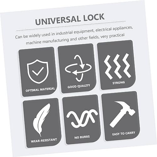 Image of Cabilock 8Holes Aluminum Hasp Lock Device Safety Padlock for Tagout Professional Industrial Safety Locks and Easy to Use Reliable Hasp for Multiple Locking