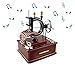 Saim Sewing Machine Music Box Table Decor Mechanical Christmas Birthday Gift