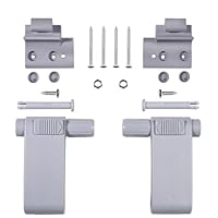 CANTONDZ Ersatzteil für Griffhebel & Konsolen-Set Kompatibel mit Braas Atelier-Fenster BA/DA 1992-(Grau) Griffhebel-set und Konsolen-Set