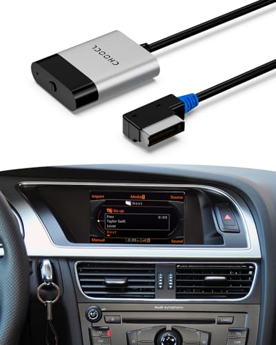 CHOOCL Bluetooth 5.0 Car Adapter for Audi with AMI Interface, Mercedes & Volkswagen with MDI Connector, Bluetooth Receiver with aptX-HD Sound for MMI 3G/3G+ System(Audi Symphony,Audi Concert)