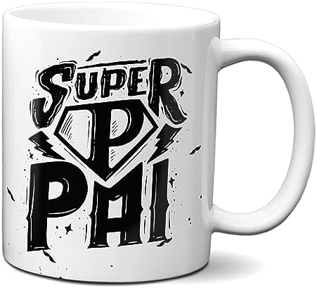 Caneca Criativa Super-Herói Feliz Dia Dos Pais Super Pai (Branca)
