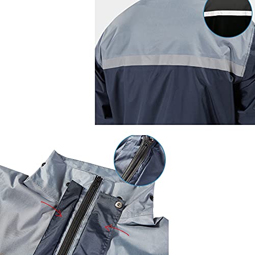 Traje impermeable para lluvia para hombre y mujer color amarillo talla L miniatura 6