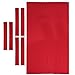 Tongina Professional Billiard Pool Table Cloth Felt 8ft, Snooker Table Tablecloth & 6 Strip for Modern Player Indoor/Outdoor - Choice of Color - Red