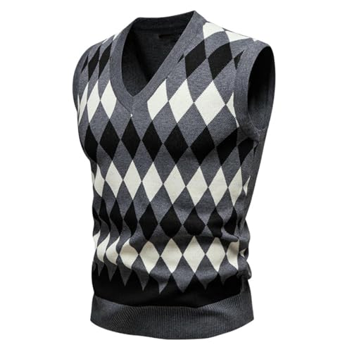Pull homme décontracté col en V tricot chaud mode automne hiver