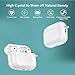 Aircawin for Airpods Pro 3 Case Clear Glitter,Sparkle Bling Clear Case for Airpods Pro 3rd Generation Case Cover 2025,Shockproof Cute Soft TPU Case for Airpod Pro 3 Gen Case with Carabiner-Clear