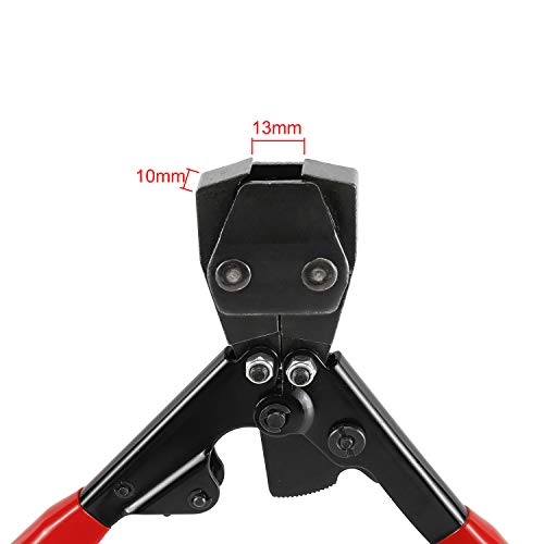 Pex Crimping Clamp Cinch Tool And Pipe Hose Cutter For Stainless Steel Clamps From 3/8"To 1" With 1/2-Inch 20Pcs And 3/4-Inch 10Pcs Pex Clamps, All In One Pipe Fitting Tool Kit #TOP4