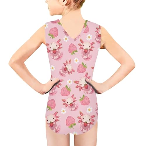 Image of INSTANTARTS Leopard Leotard Girl Gymnastics Toddler Tank Biketards One Piece
