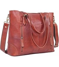 16inch laptop backpack Polare Cowhide Leather Multiple Laptop Backpack Day Pack Travel Bag Satchel For Men