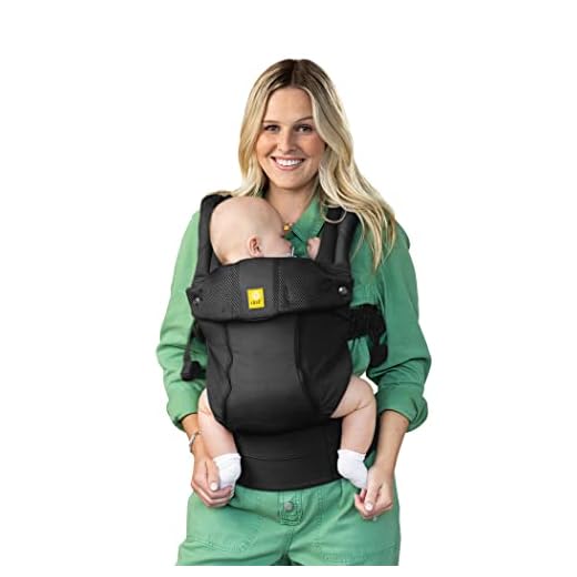 LÍLLÉbaby Complete All Seasons Ergonomic 6-in-1 Baby Carrier Infant to Toddler with Lumbar Support (7-45 Pounds), 360 Degree Baby Wearing & Multi-Position, Inward & Outward Facing (Black)