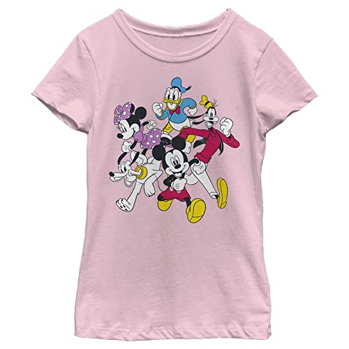 T-shirt Disney Mickey fille rose taille XL vêtement enfant rose pâle