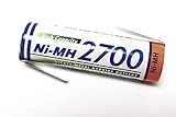akkus aa 2700 Spannung: 1,2 V PANASONIC AA Mignon AKKU / 1,2V 2700mAh mit Lötfahne Z Form