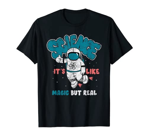 La ciencia es como la magia pero el diseño real Geek Geometría Camiseta