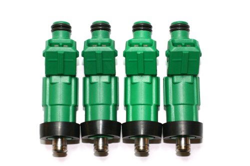 4 BOSCH High Performance Custom Fit 450cc 42lb Honda B Series Fuel Injectors 0280155968 with EV1 pigtails Accord Civic