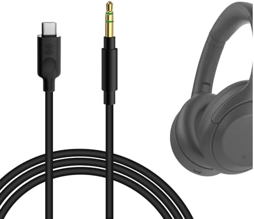 Câble De Charge USB-C Pour Sony WH-1000XM4, WH-1000XM3, XB900N, CH720N, CH520, WH-1000XM2, WH-C200, XB400, Bose NCH700 Casque Audio (1,9 M, Noir