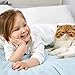 Bedsure GentleSoft Bedding Fleece Blanket for Girls and Boys - Soft Cozy Cute Small Throw Blankets for Travel, 43x55 Inches, White