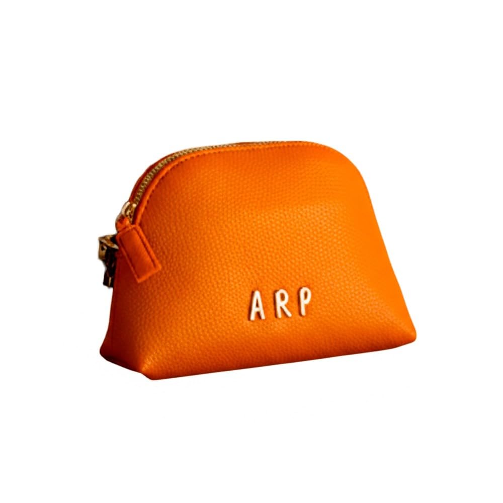 Agatha Ruiz de la Prada Portatodo Neceser Ovalado de Piel Vegana en Color Naranja