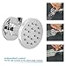Backnets Brass Shower Body Jets with Adjustable Flow, Massage Spa Polished Chrome Round Body Spray Shower Side Wall Sprayer Head Jets, 4 pcs, Water Saving