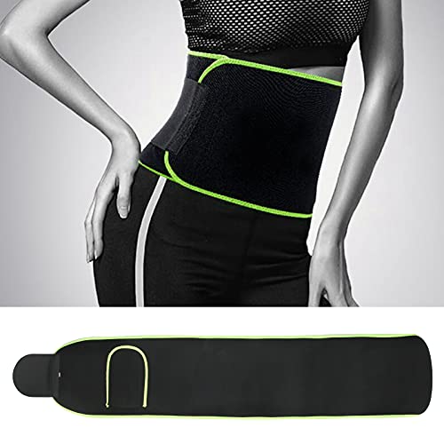 Faja lumbar deportiva ajustable M negra y verde miniatura 4