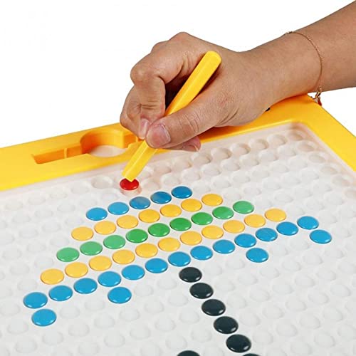 Image of Magpad Dot | Includes 7 Double-Sided Picture Cards | with Magnetic Dots & Stylus | Kids Pattern Drawing Writing Board | STEM Learning Tool for Kids | Gifts for Kids