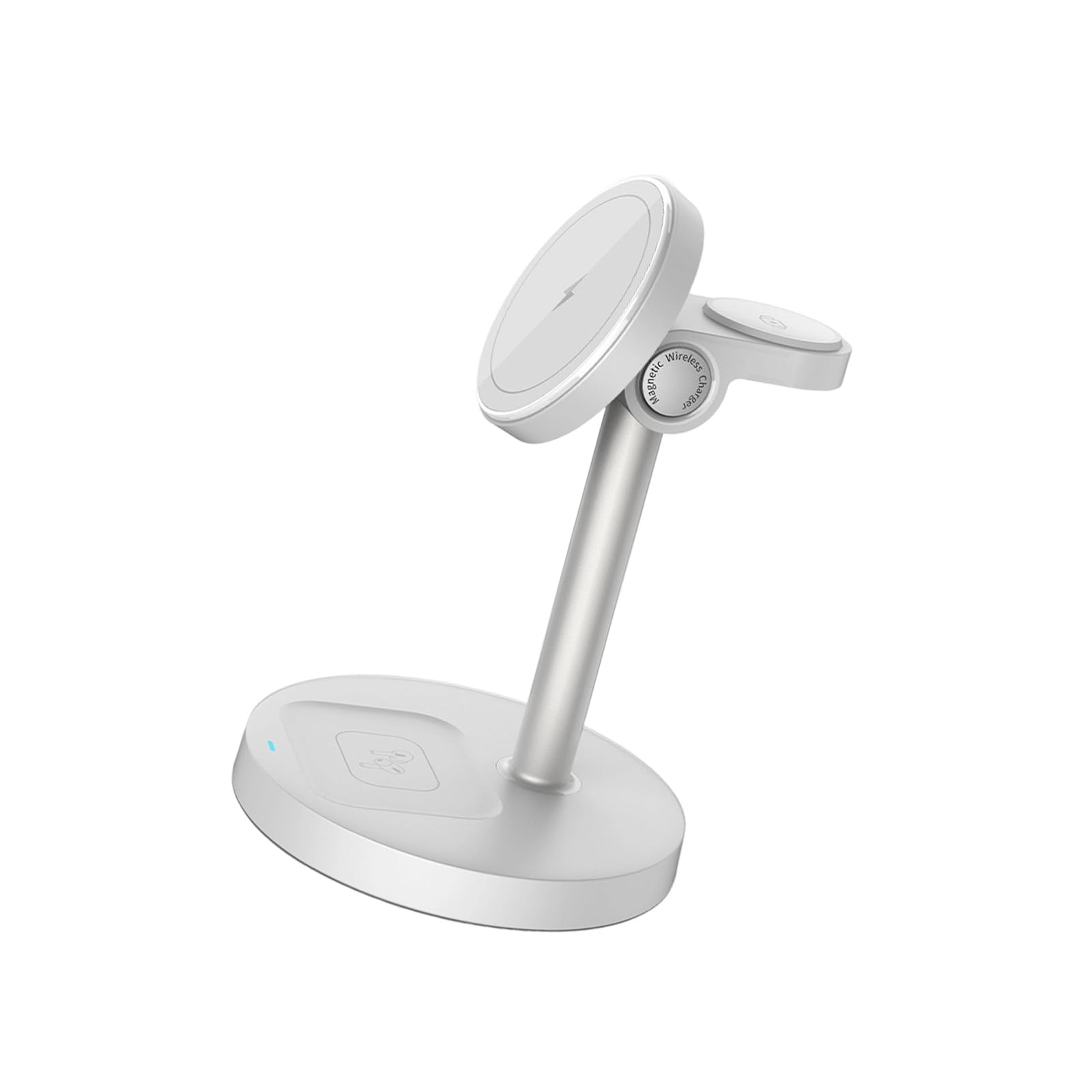 Stazione ricarica 3 in 1 Supporto magnetico da, White | Ricarica rapida per più dispositivi, dock ricarica magnetico, rilevamento oggetti estranei, smartwatch,