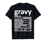 Gravy Nutrition Thanksgiving Costume Food Facts Christmas T-Shirt