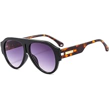 Sunglasses Women Vintage Big Frame Shades Men Sun Glasses UV400 Oversized Eyewear, Black Grey, One Size