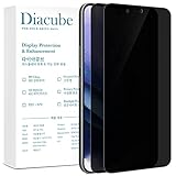 DIACUBE [2 Pack] For Samsung Galaxy Note 20, Privacy Screen Protector [Support Fingerprint Sensor] Anti-Spy, Anti-Peep, 6H Hardness Glass Coated PET Film, Scratch-Resistant, Easy Installation with Alignment Applicator