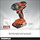 Varo y Kreator Powerplus Dual Power Akku-Schlagschrauber POWDP20160-1/2’’ Akku-Schlagschrauber mit 20 V, 4350 U/min und 220 Nm, inkl. Akku und Ladegerät