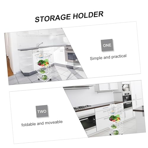 NOLITOY Cesta De Vegetais Azul De Frutas Dobrada 1 Peça Com Rodízio Suporte De Revista Chuveiro Com