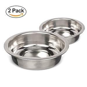 Neater Pet Brands Stainless Steel Dog and Cat Bowls (2 Pack) Neater Feeder Cat Deluxe Extra Replacement Bowl (Metal Food and Water Dish) (1.5 Cup Shallow) Neater Pet Brands Stainless Steel Dog and Cat Bowls (2 Pack) Neater Feeder Cat Deluxe Extra Replacement Bowl (Metal Food and Water Dish) (1.5 Cup Shallow)