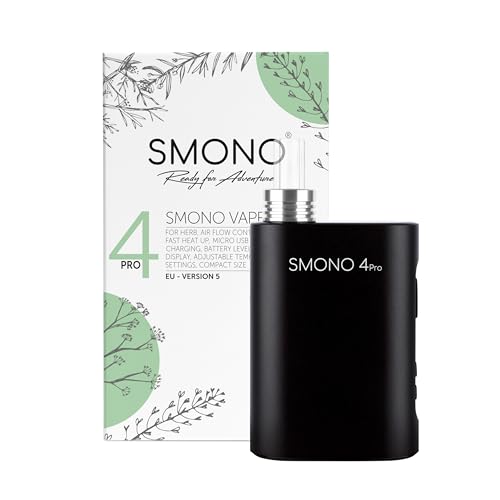 Smono No. 4 Pro Vaporizer 2025 - Verdampfer + Labor-Glasmundstück + hohe Sicherheit