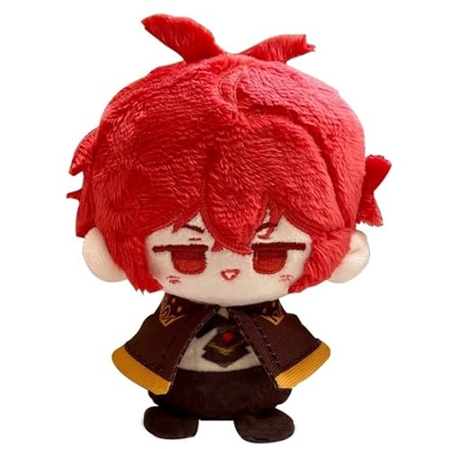 Genshin Impact Plush, Anime Plushie Toy Lindo Suave Muñeca Llavero Carcoon Figura for Fans Regalo (Color : Diluc) Genshin Impact Plush, Anime Plushie Toy Lindo Suave Muñeca Llavero Carcoon Figura for Fans Regalo (Color : Diluc)