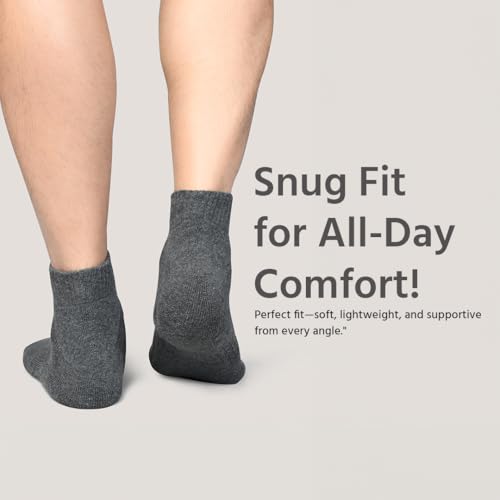 Ankle Socks Men |4 Pack| Sneaker Non Slip Breathable Comfortable Snug Low Cut | Athletic Running Activewear Sock4