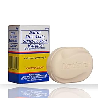 KATIALIS SOAP Sulfur Zinc Oxide Salicylic Acid Anti Fungal Anti Bacterial Soap 90 grams