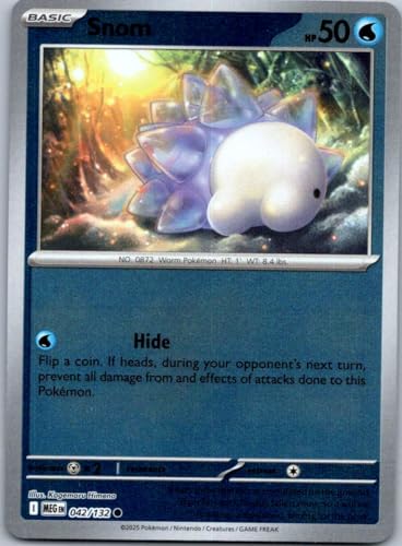 Snom 042/132 – Mega Evolutions - Reverse Holo - NM/M Card