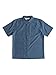 Quiksilver mens Centinela 4 Button Down Shirt, Dark Denim, Large US