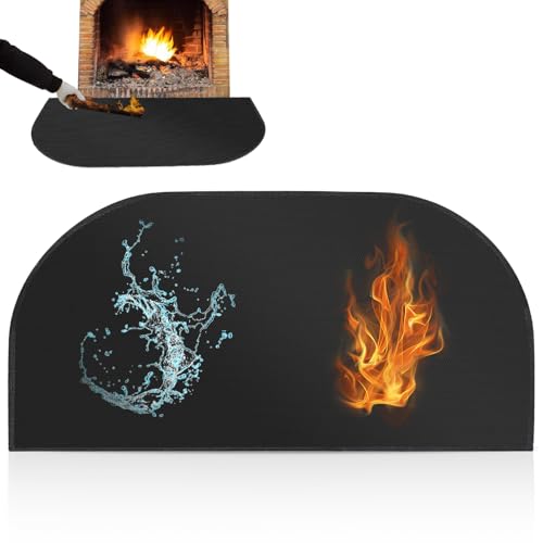 PRITOK Kaminbodenplatte Feuerfeste Unterlage Feuerschutzmatte: 102 x 50 cm...