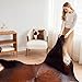 ecowhides 100% Genuine Brazilian Cowhide Rug - Mahogany - Luxury Cowskin Leather Area Rug Décor 7 x 6 feet