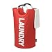 DOKEHOM DKA0001RD2 Large Laundry Basket, Collapsible Fabric Laundry Hamper, Foldable Clothes Bag, Folding Washing Bin, Available in 6 Colors (Red, L)