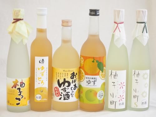 黄金色の一滴柚子6本セット 国内産ゆず使用ゆずとろ 7% (福島県) 柚子小町7% (長崎県) 柚子小町S7% (長崎県) 柚子っこ7% (愛知県) 国産ゆず100%おばあちゃんのゆず酒 7度 紀州の梅酒とゆず12度 500ml×4本 720ml×2本