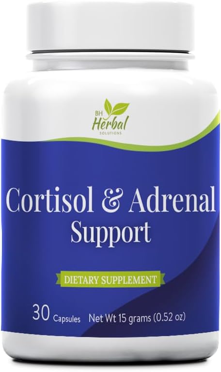 Adrenal & Cortisol Balance – Herbal Formula for Stress & Energy Support – 100% Natural and Herbal