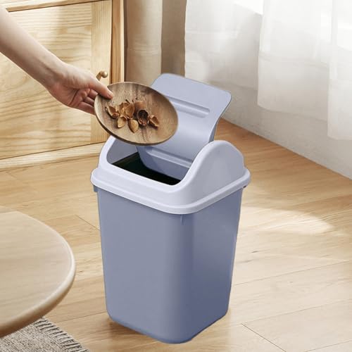 Caneca de basura rectangular con tapa para cocina miniatura 2