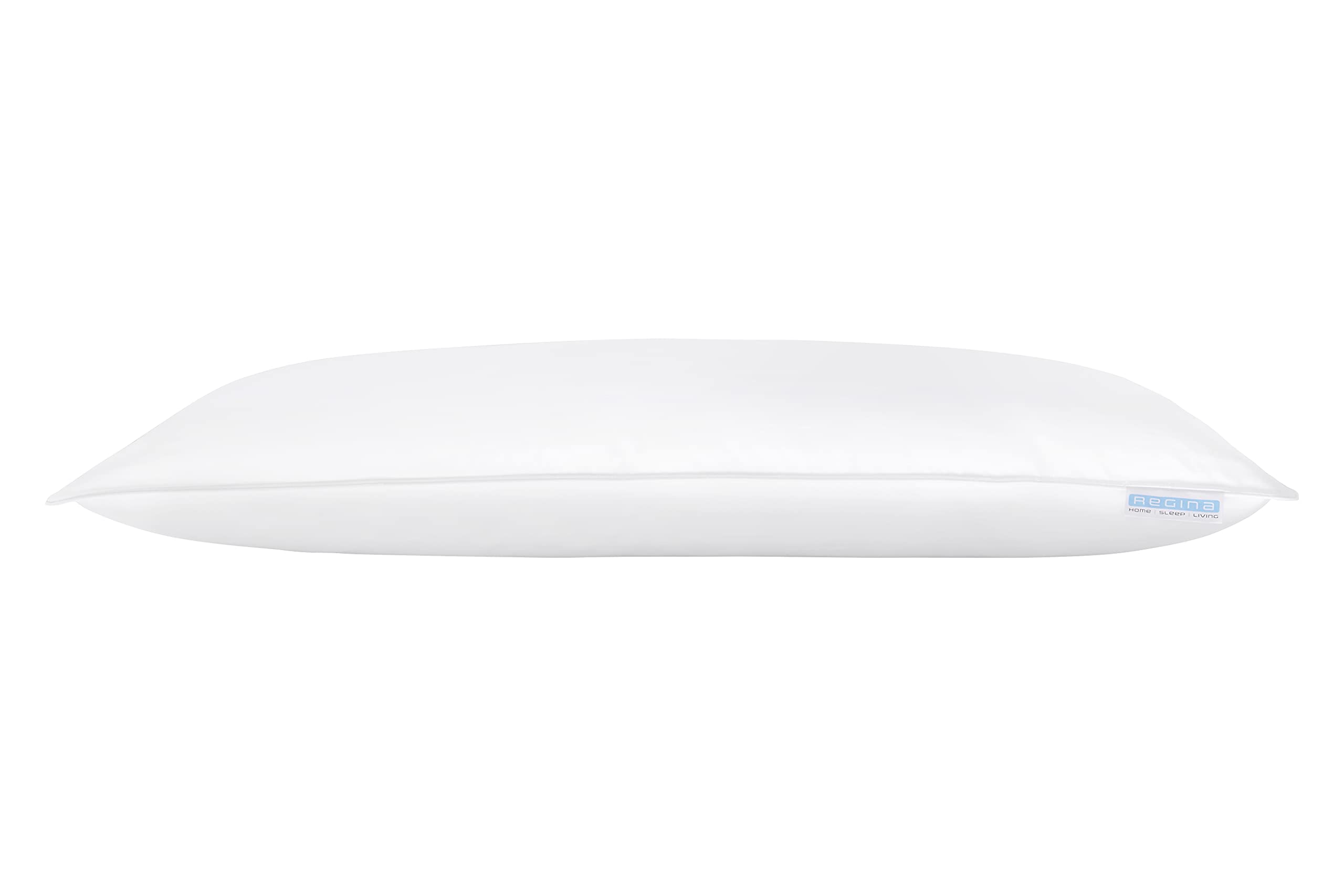 Regina - Almohada doble firme, 40 x 80 cm, 85% plumón, 15% plumón, 600 g
