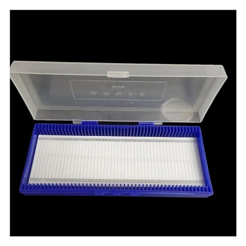 Microscope 50Pcs Microscope Slide Biological Slides Bio Slice Box
